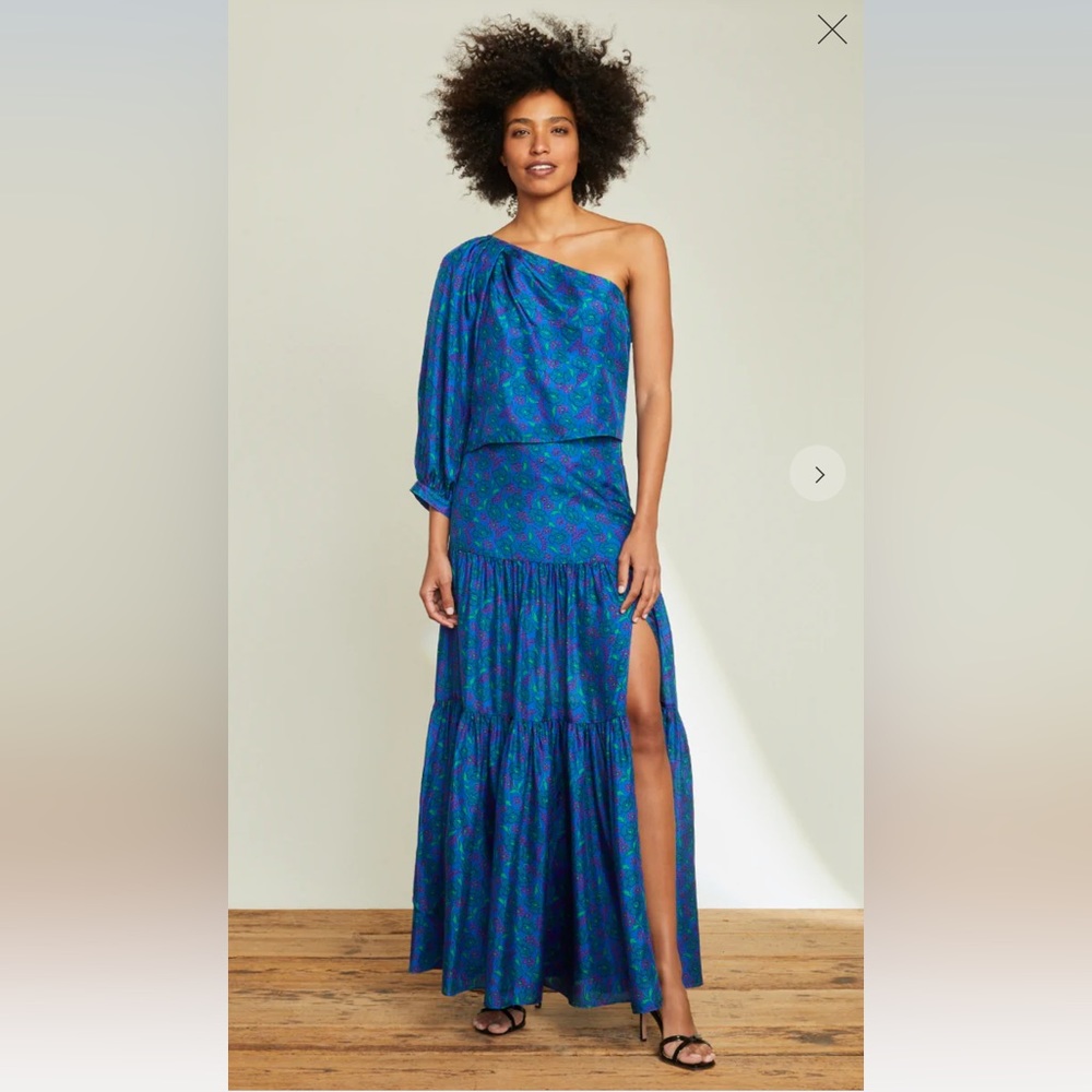 VERONICA BEARD Serence Silk Maxi Skirt